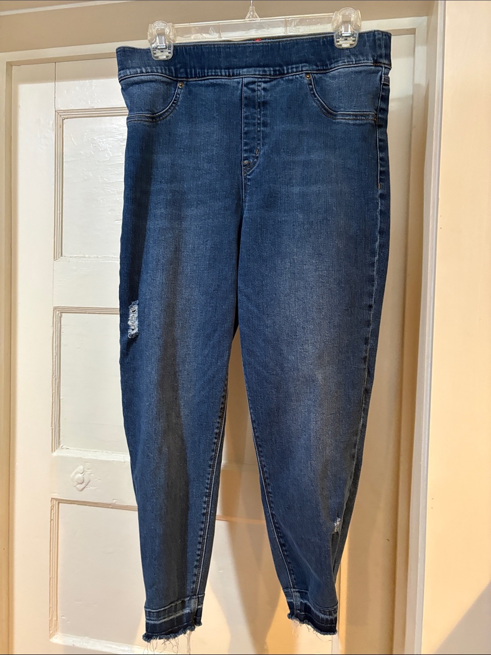 Spanx XL Dark Wash Skinny Ankle Jeans